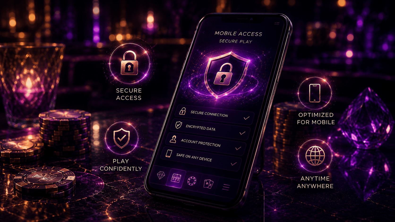 PlayLive secure mobile casino access on Android, iPhone, and tablet browsers